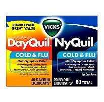 Dayquil/Nyquil Cold & Flu LiquiCaps - 72 CAPS ( 48 + 24 )