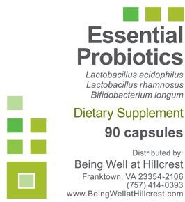 Essential Probiotics - 3 Billion Viable Microorganisms As Lactobacillus Acidophilus, Lactobacillus Rhamnosus, and Bifidobacterium Longum