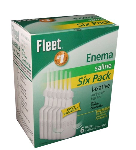 Fleet Enema Saline Ready to Use -(6 Pack)