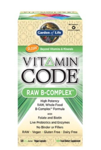 Garden of Life Vitamin Code  - Raw B-Complex, 60 vegan caps  Box