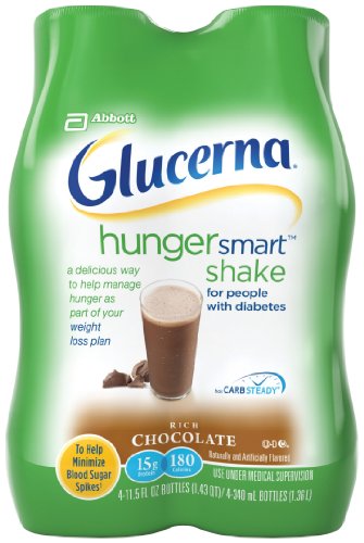 Glucerna Hunger Smart Shake, Rich Chocolate, 11.5 fl. oz., 4 Count