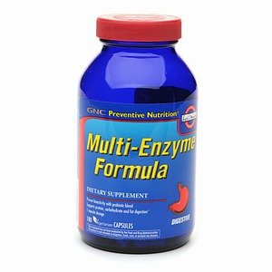 GNC Preventive Nutrition Multi-Enzyme Formula, Vegetarian Capsules, 180 ea