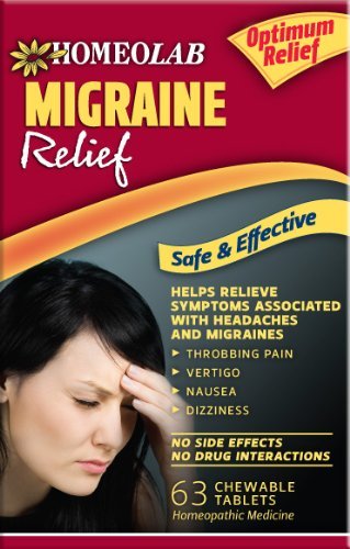 Homeolab USA Migraine Relief Tablets, 63 Chewable Tablets