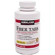 Kirkland Fiber Tabs - Helps Restore and Maintain Regularity & Relieve Constipation 360 Caplets (Compare with Fibercon)