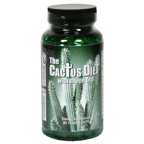 Le régime  Cactus avec le thé vert, Capsules, 60-Count Bottle