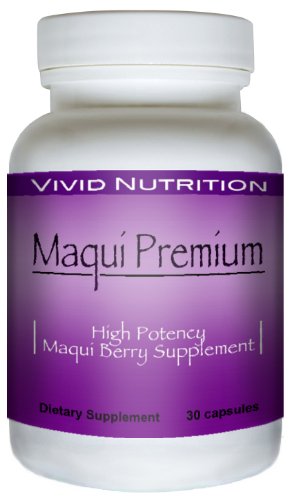 Maqui Premium - Haute Puissance, Super résorbable Maqui Berry supplément. Le régime entièrement naturel, Cleanse & Detox, produit Superfood antioxydant. MIEUX que Acai! (500mg - 30 Capsules)
