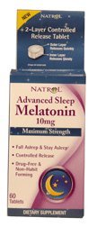 Natrol Mélatonine Sommeil avancée, 10 mg, 60 comprimés