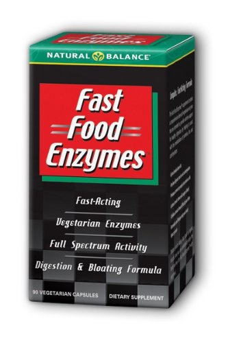 Natural Balance Fast Food Enzymes, 90-Capsules