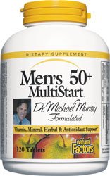 Natural Factors Dr. Murray Multistart Mens 50+ Tablets, 120-Count