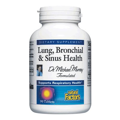 Natural Factors Lung, Bronchial and Sinus Health Tablets, 90-Count
