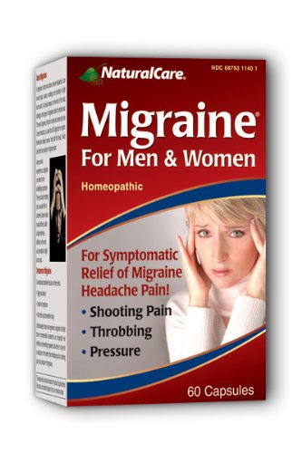 NaturalCare Homeopathic Migraine for Men & Women, Capsules, 60-Count