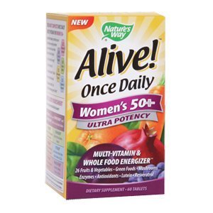 Nature's Way Alive Once Daily Women's 50+  Ultra Potency Multivitamin, 60 Tableets