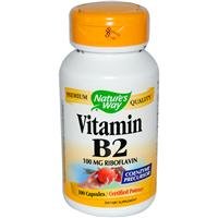 Nature's Way Vitamin B2, 100 mg Riboflavin,  100 Capsules
