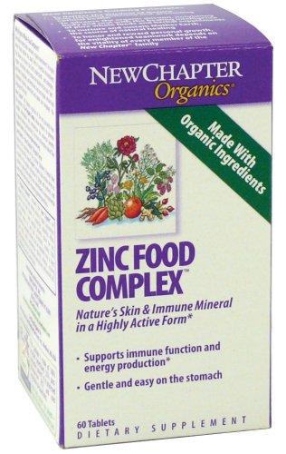 New Chapter Organics Zinc Food Complex Tablets, 60-Count