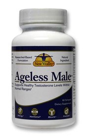 New Vitality Ageless Male Testosterone Booster Tablets, 60 Counts