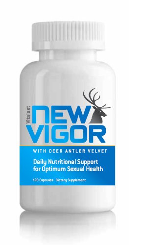 NewVigor ® avec bois de cerf de velours, Daily soutien nutritionnel pour la santé sexuelle optimale, 120 Capsules