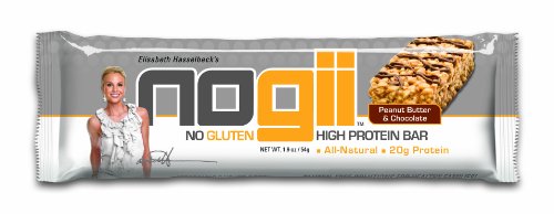 Nogii High Protein Bar, No Gluten, Peanut Butter and Chocolate, 12 - 1.93oz Bars per Pack