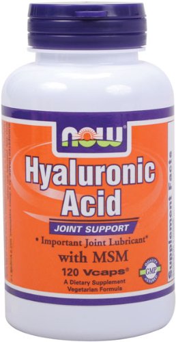 NOW Foods Acide Hyaluronique 100mg et Msm, 120 Vcaps