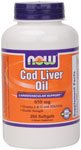 NOW Foods, COD LIVER OIL 2X 2500/270 A/D 250 SGELS