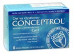 Options de Ortho Conceptrol gel vaginal contraceptive avec le nonoxynol-9, applicateurs pré-remplis, 10-Count Boîtes (pack de 2)