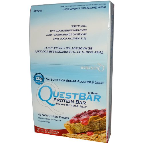 Quest Bar Peanut Butter amp; Jelly - Low Carb Box of 12