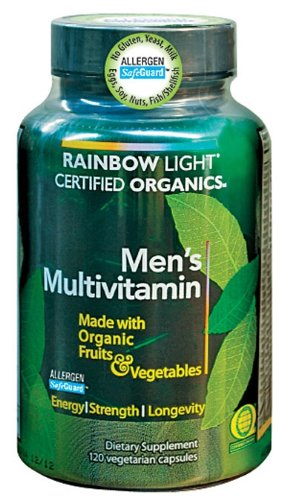 Rainbow Light Men's Organic Multivitamin, 120 Vegetarian Capsules