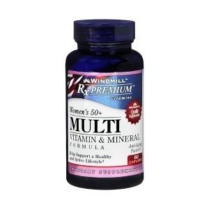 Rx Premium Women's 50+ Multi Vitamin & Mineral, Helps Support a Healthy and Active Lifestyle, Dietary Supplement, Anti Aging Factors, Quality Supplements