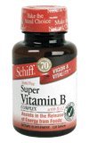 Schiff Super Vitamin B Complex with B-12 Tablets, 120-Count