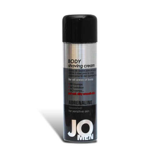 System Jo Jo Body Shaving Cream for Men, Adrenaline, 8 ounces Bottle