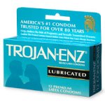 Trojan-Enz préservatifs en latex lubrifiés - 12 ch