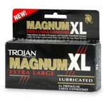 Trojan Magnum XL supplémentaires préservatifs en latex de grande taille, lubrifiés, 12-Count Boîtes (Pack de 3)