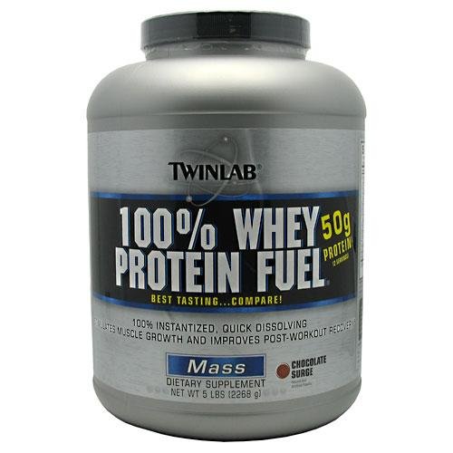 Twinlab 100% Whey Protein Fuel, Chocolate Surge, 5 Pound