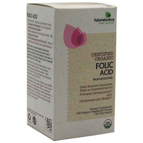 Acide folique Futurebiotics Veg-comprimés, 120-Comte