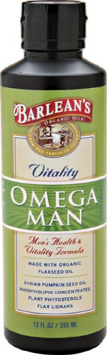 Barlean l'Homme Organic Oils Omega, 12-Ounce Bottle