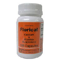 Calcium Florical et suppléments de fluorure par les industries Mericon - 100 Capsules