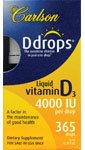 Carlson Labs Ddrops Liquid Vitamine D3 4000 UI