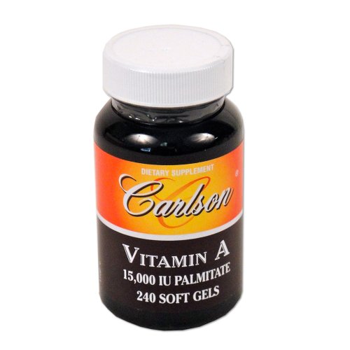 Carlson Labs palmitate de vitamine A, 15000 UI, 240 gélules
