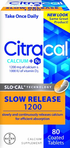 Citracal avec Calcium D à libération lente 1200, 80-Count