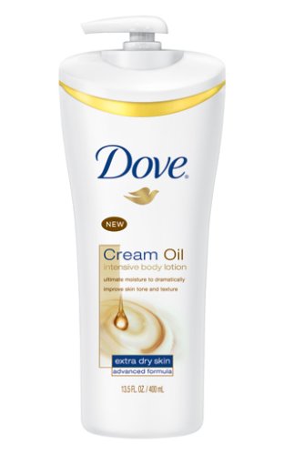 Crème Dove Body Lotion Huile, Intensif / Extra Dry Skin, 13,5 onces (Pack de 3)