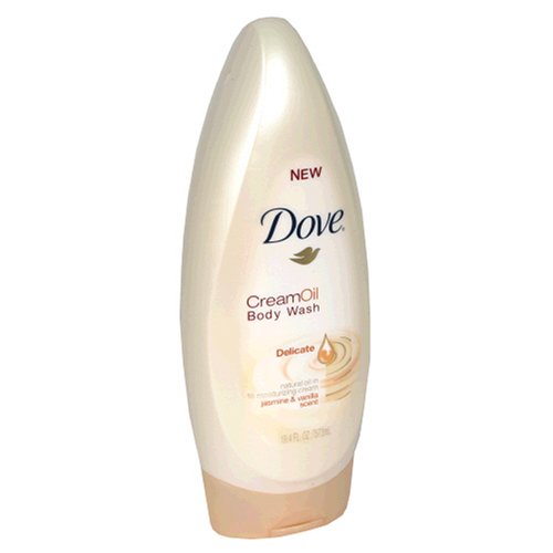 Crème Dove Body Wash huile, de jasmin et de vanille, de 19,4 Fluid Ounce (Pack de 3)