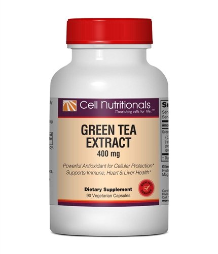 Extrait de Thé Vert, 400 mg, 90 Veg Capsules (standardisé à 98% de polyphénols, 50% EGCG)