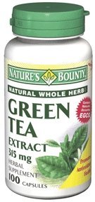 Extrait de thé vert avec EGCG, Capsules 315mg, par Bounty natures - 100 Capsules