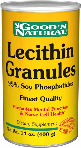 Granules de lécithine de soja - 95% Phosphatides, 14 oz, (Good'n naturel)
