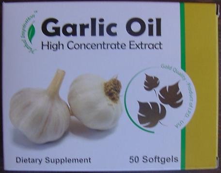 Herbal huile d'ail Inspiration - Extrait concentré de haute - Complément alimentaire - 50 gélules
