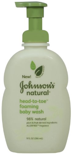 Johnson Natural Baby Head-to-toe Wash, 9-once (Pack de 3)