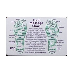 Joie de la santé: massage des pieds Réflexologie Cartes Porte-monnaie
