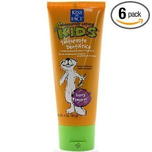 Kiss My Face Enfants Berry Fluoride Toothpaste intelligente gratuit, 4 tubes Ounce (Pack de 6)