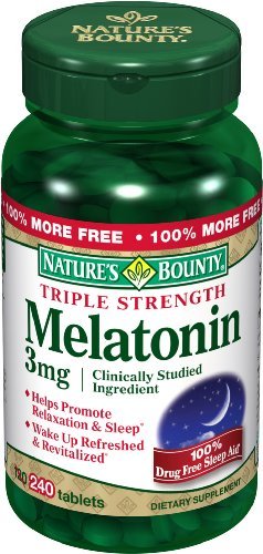 La mélatonine générosité de la nature, 3 mg, 240 comprimés