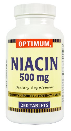 La niacine Optimum, 500 mg, 250 comprimés