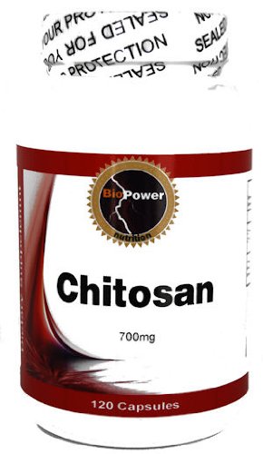 Le chitosane ultra pur # 120 Capsules 700 mg, - Aide à réduire le poids - Aide à diminuer l'appétit - Réduit l'absorption des acides biliaires et du cholestérol